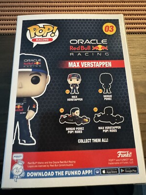 ORACLE RED BULL RACING FUNKO POP! MAX VERSTAPPEN 889698722179| eBay
