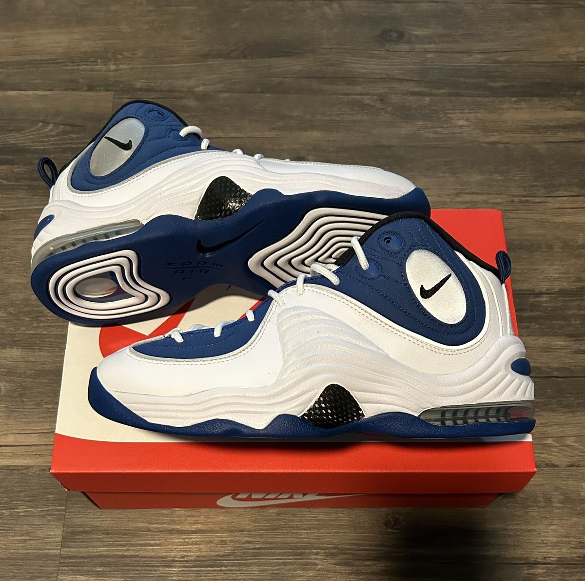 Nike Air Penny 2 Retro 2023 White Atlantic Blue Size 9.5 Orlando