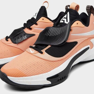 NIKE GIANNIS ZOOM FREAK 3 TB ORANGE CHALK Peach Black White DA7845