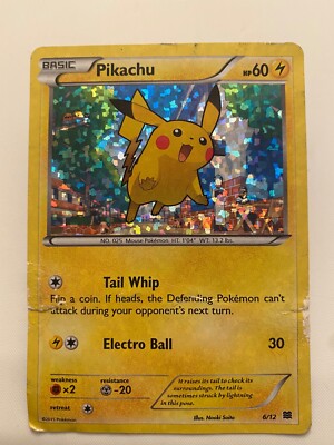 Pikachu 6/12 McDonalds PROMO HOLO Pokemon TCG HP (DMG) | eBay