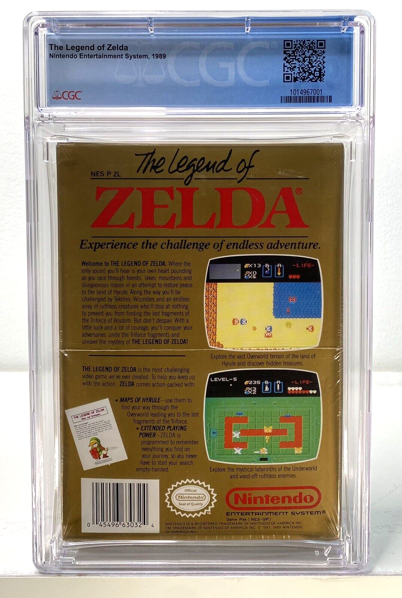 The Legend of Zelda New Nintendo NES Factory Sealed CGC Grade 9.4