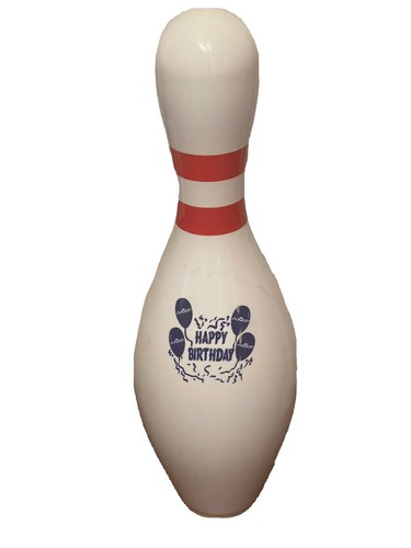 ボウリングピン USA製品 ハッピーバースデー 2本です。 ボウリングピン