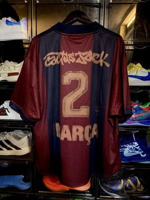 NEW L - TRAVIS SCOTT CJ X NIKE X FC BARCELONA RETRO 2000/01