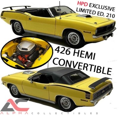 ACME/HPD A1806129HPD 1:18 1970 PLYMOUTH 426 HEMI CUDA CONVERTIBLE