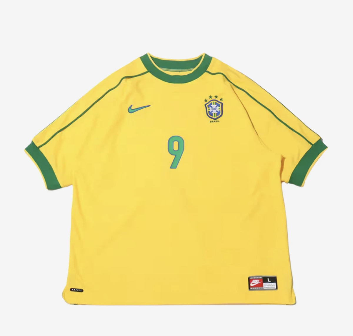 Nike Brazil 1998 Reissue Soccer Jersey Ronald Marking Ver IB1155