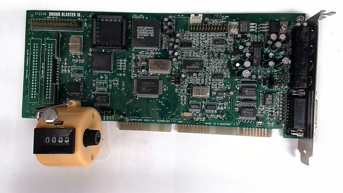 パーツ】CREATIVE SOUND BLASTER 16 CT2230 ISA サウンドカード
