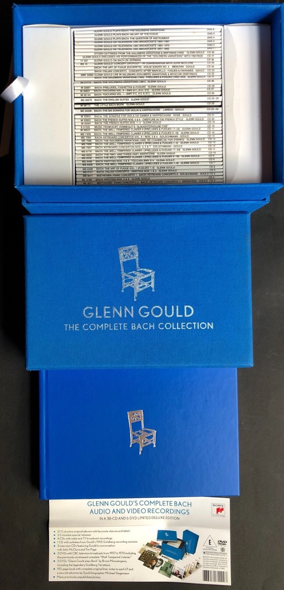 Glenn Gould Complete Bach Collection 38 CDs 6 DVDs hardback book