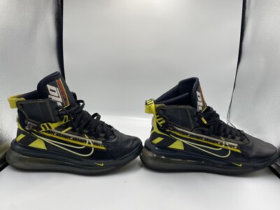 Nike Air Max 720 SATRN AS QS Mens Size 8 Black/Yellow Athletic