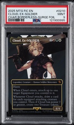 2025 MTG FINAL FANTASY COMMANDER #0210 CLOUD, EX-SOLDIER PSA 9 | eBay