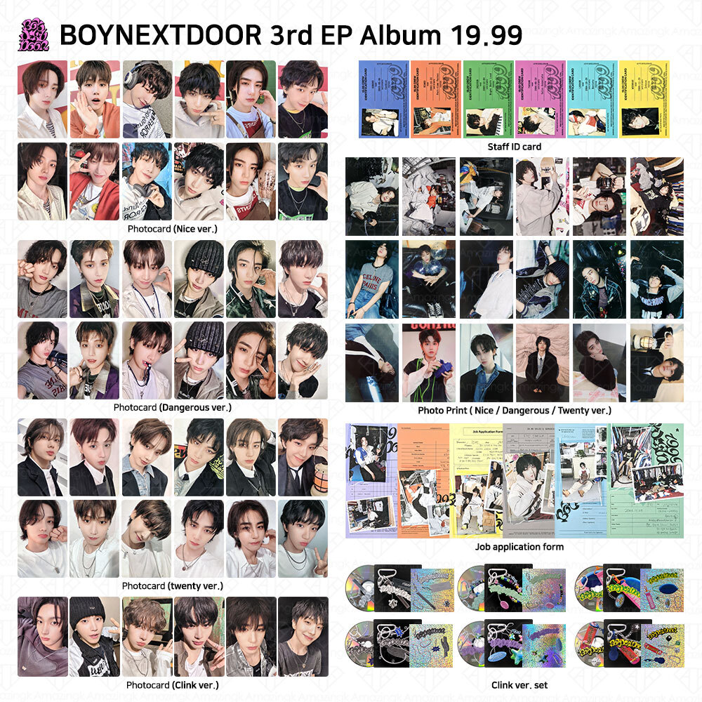 BOYNEXTDOOR 3rd Ep Album 19.99 Photobook Clink ver Official