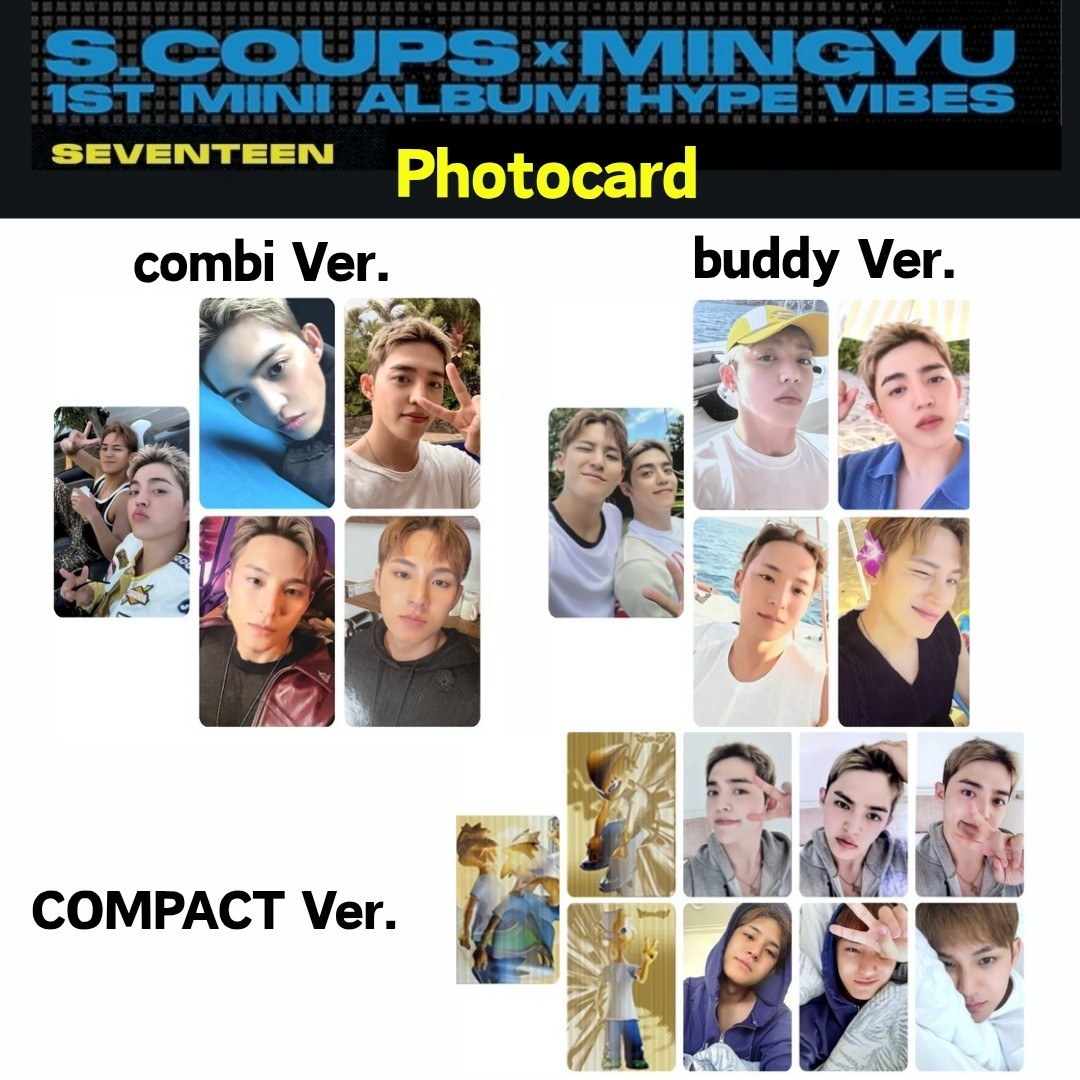 SEVENTEEN CxM S.COUPS X MINGYU HYPE VIBES 1st Mini Album Official