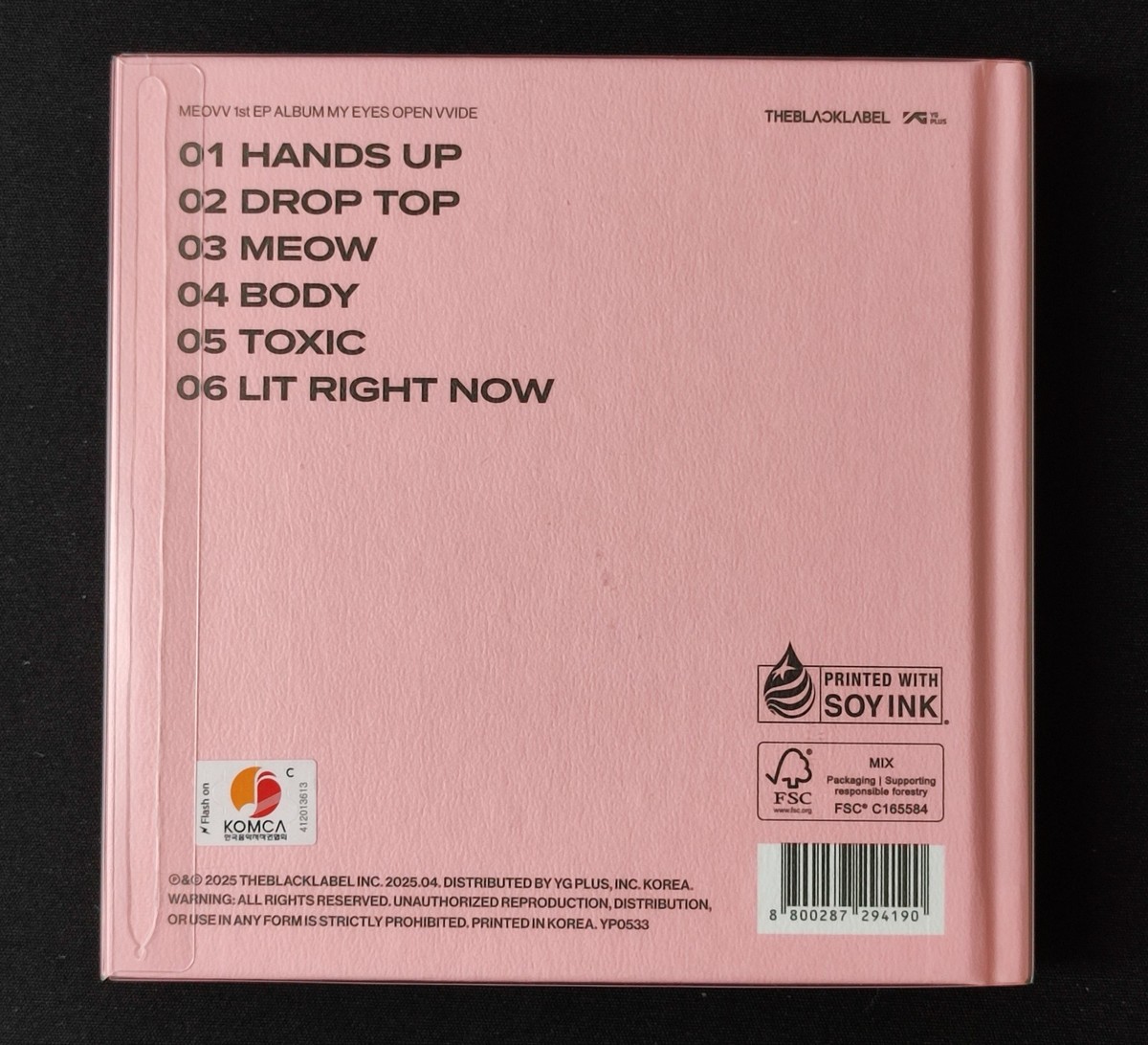 MEOVV [HANDS UP] Fan Sign Event Real Hand Signed album Kpop CD