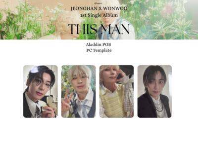 SEVENTEEN JEONGHAN & WONWOO THIS MAN lucky draw pob SET PHOTOCARD