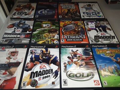 Lot of 12 ORIGINAL sony ps2 ACTION GAMES kids variety complete
