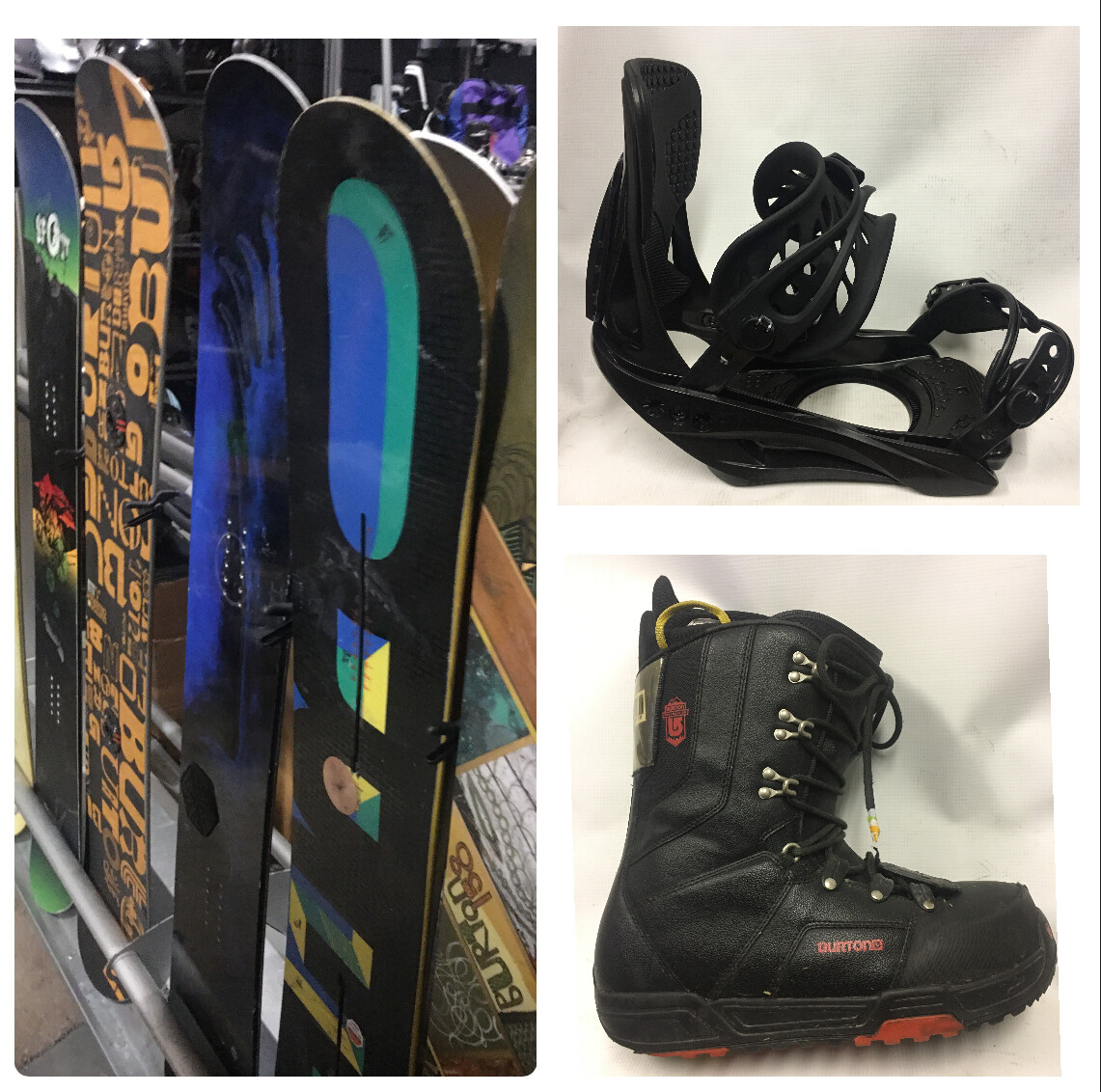 Burton 140-160CM Snowboard Package Bindings Boots ALL Sizes LTR
