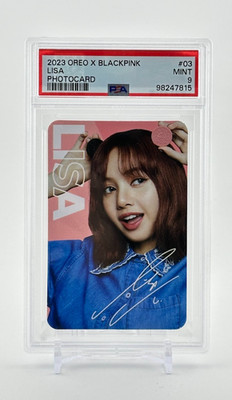 2023 Oreo x BLACKPINK Lisa #3 Photocard PSA 9 Mint Kpop Idol | eBay