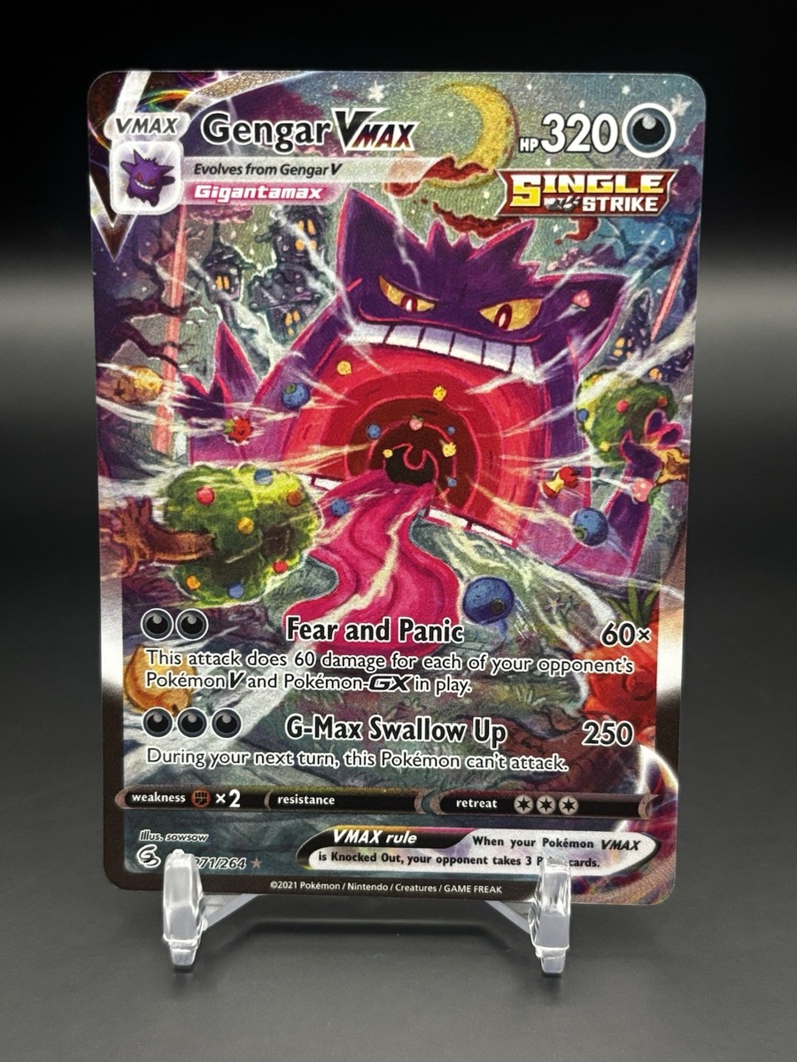 2021 Pokemon Gengar VMAX 271/264 Alt Art Fusion Strike | eBay