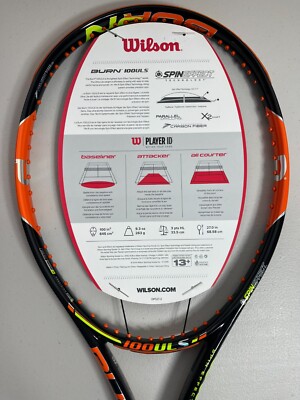 Wilson Burn 100ULS 18x16 V1 4 3/8 Grip Kei Nishikori Simona Halep