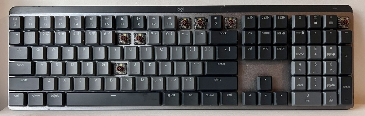 Logitech MX Keys Wireless Keyboard Keycaps Keys | English | QWERTY