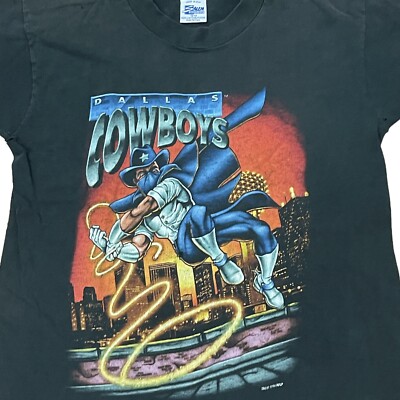 Vintage Dallas Cowboys 1994 Salem Sportswear Superhero T-shirt
