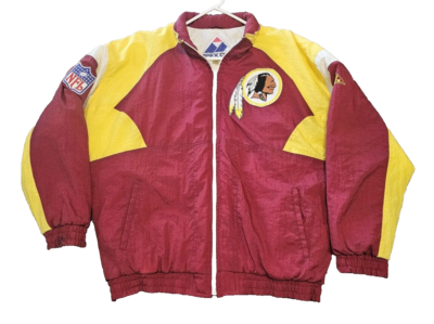 Vintage Washington Redskins Apex One Puffer Jacket Large Red