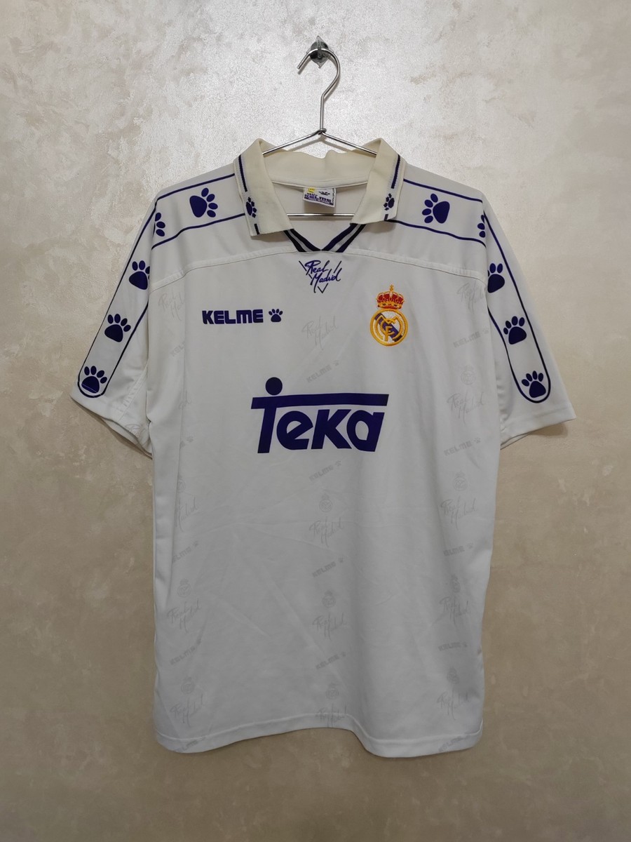 Real Madrid 1994 1996 Home Football Shirt Teka Kelme Camiseta With