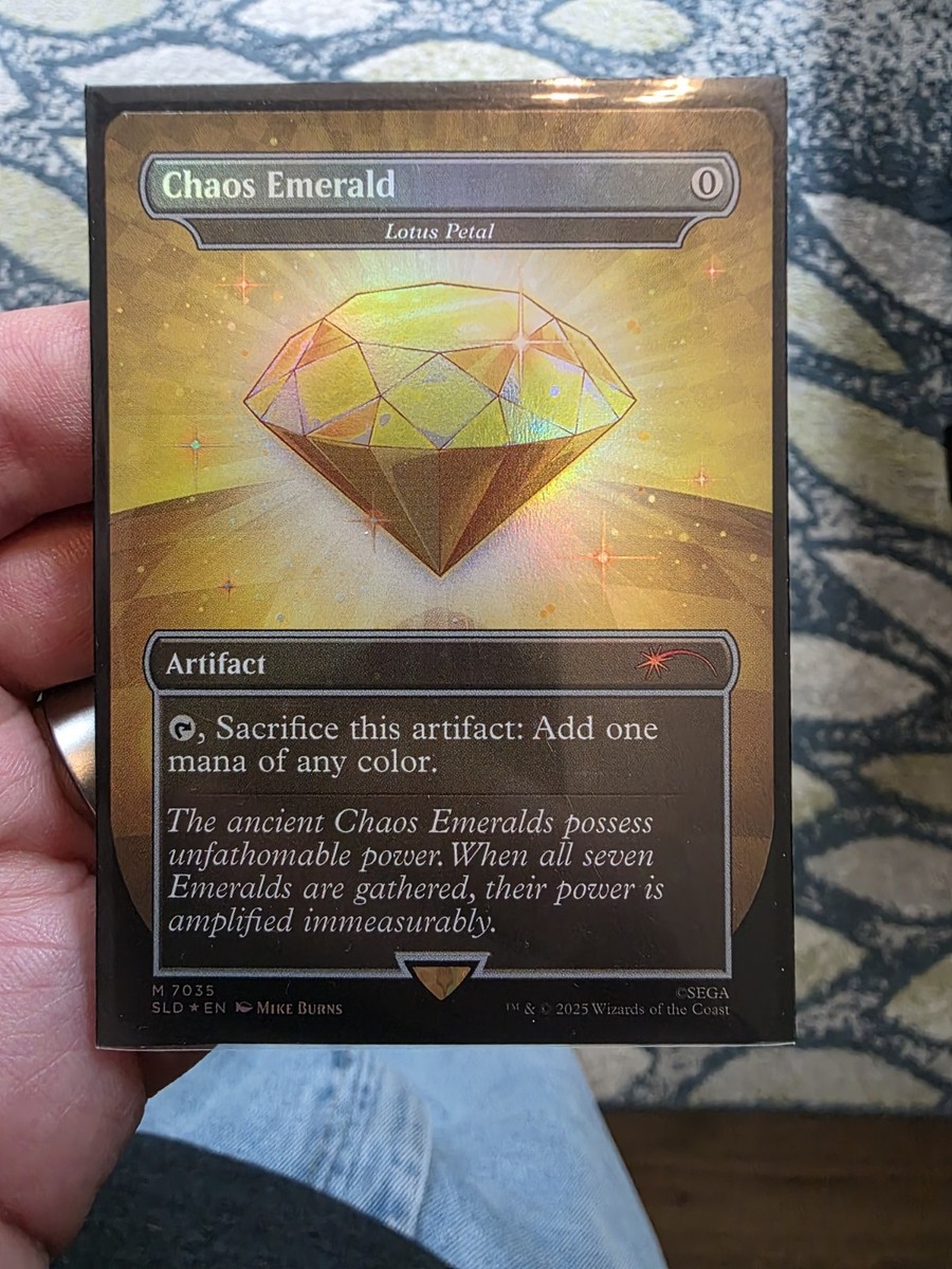 Chaos Emerald (7035) Yellow Foil - Lotus Petal - Sonic Secret Lair