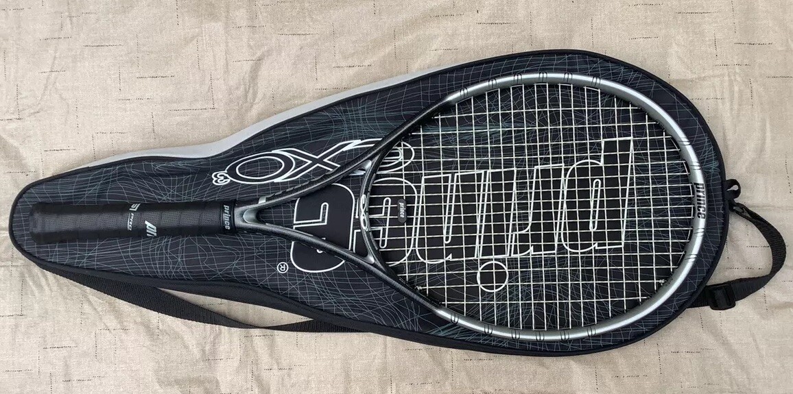 Prince EXO3 Black 100 4 3/8” Tennis Racket W/cover #3 | eBay