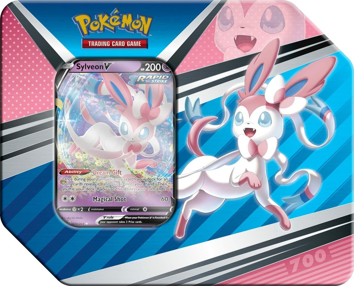 Pokemon V Heroes Tin | Sylveon Spring 2022 | eBay