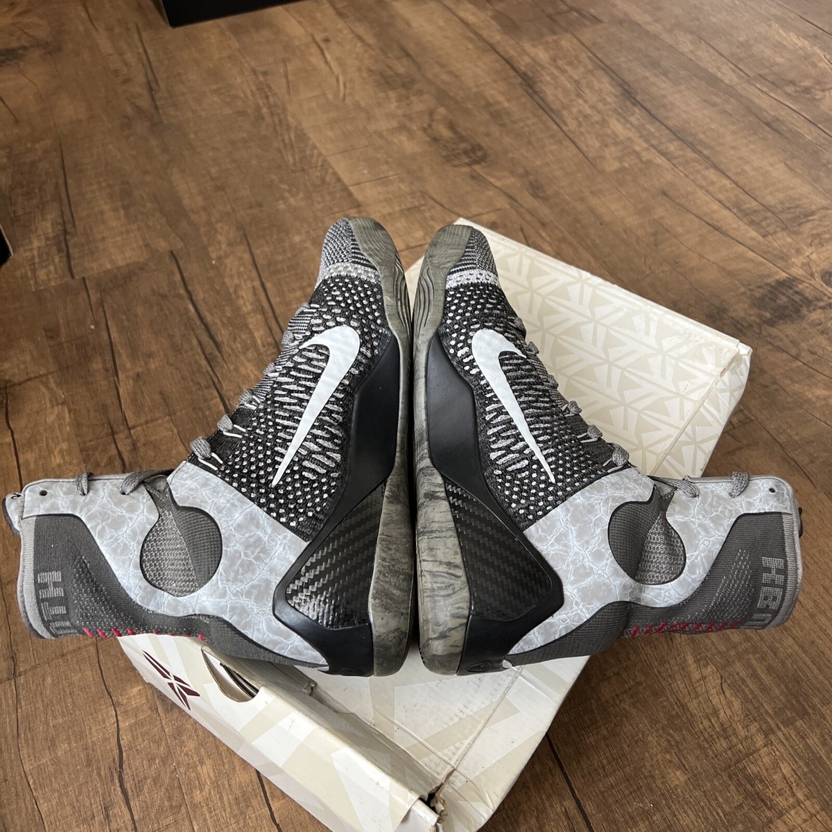 Nike Kobe 9 IX Elite Detail 2014 Gray Black Grey 630847-003 Mens