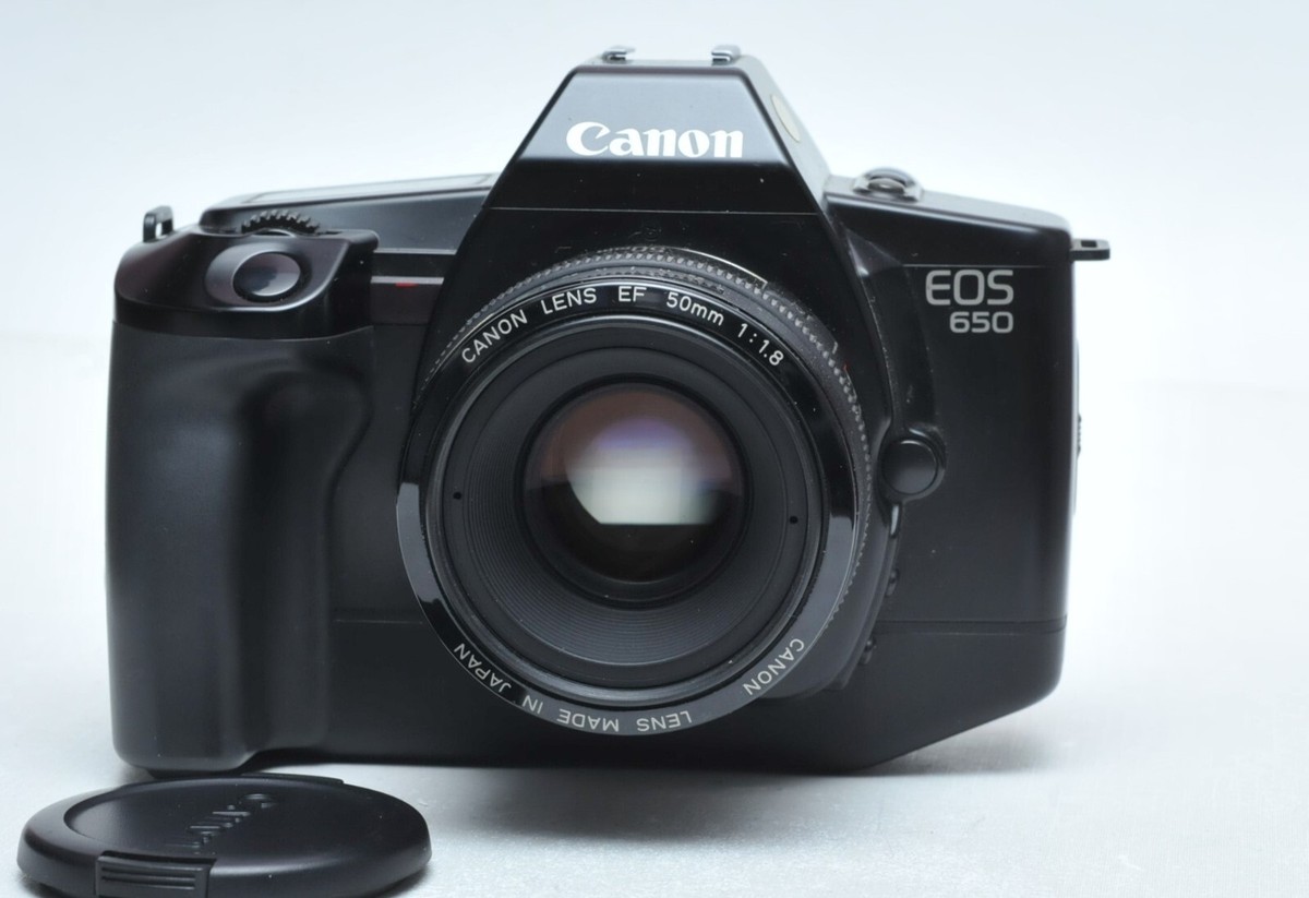 Canon EOS 650 Film SLR Camera w/EF 50mm f1.8 Lens Kit (Metal Mount