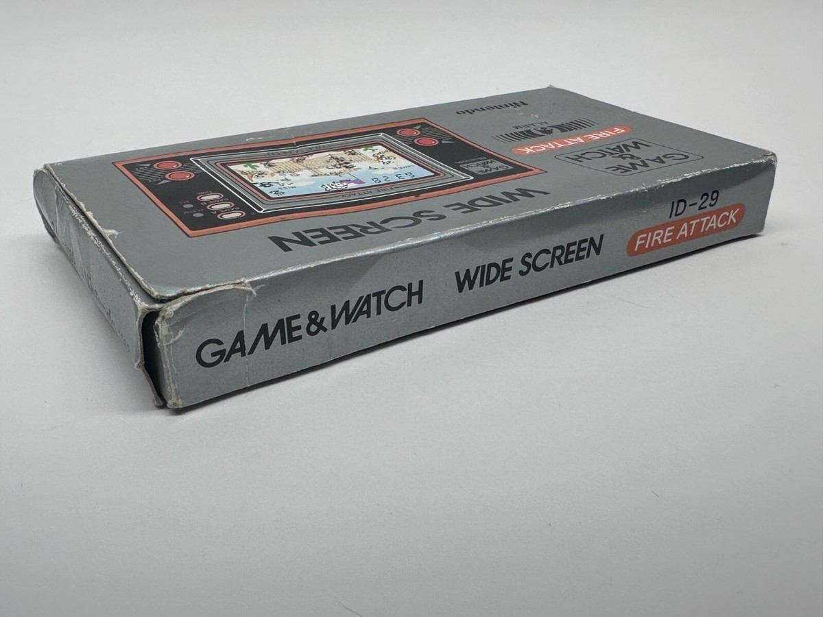 FIRE ATTACK Nintendo Game & Watch Wide Screen Console 1982 ID-29 W