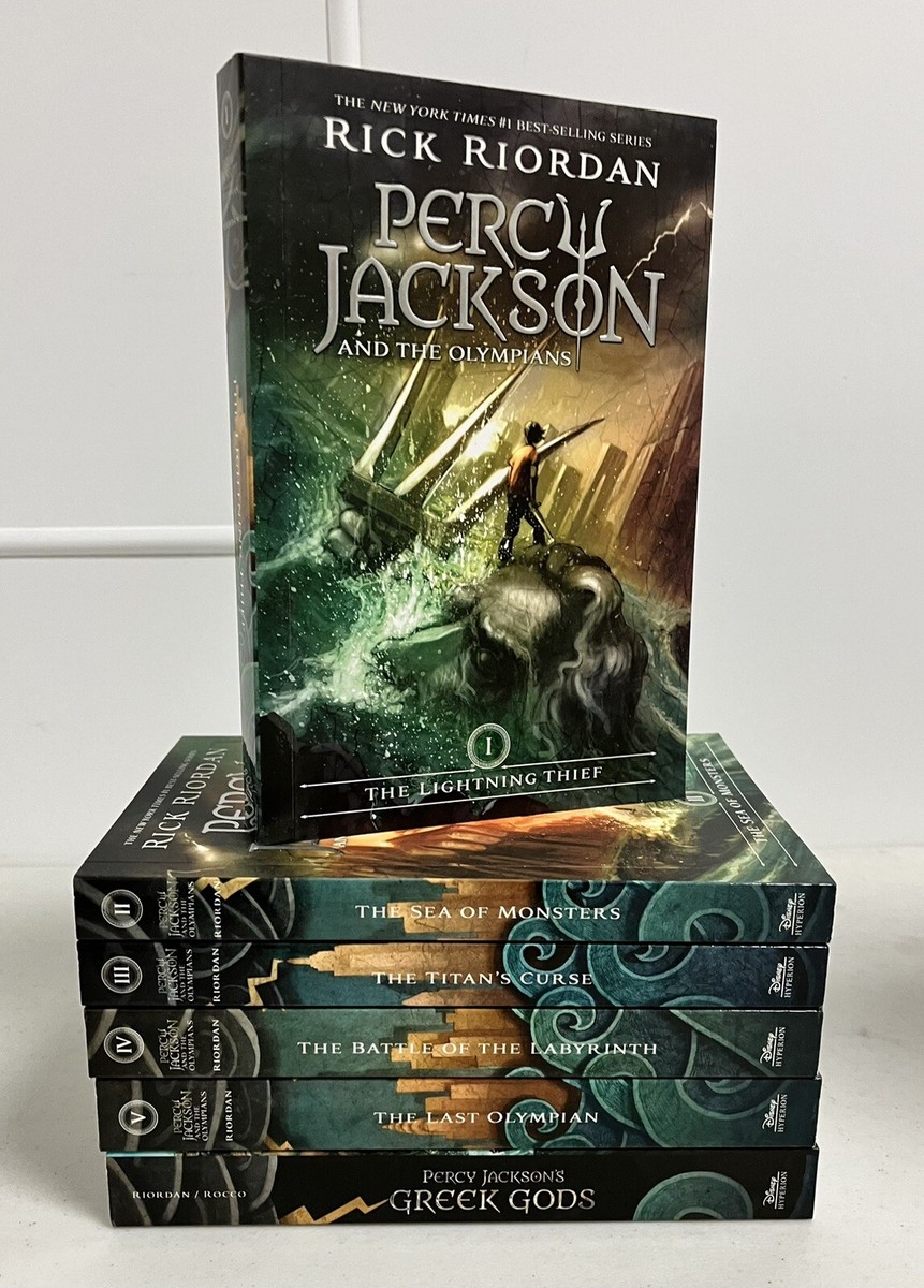 Percy Jackson and the Olympians 6 Book Paperback Set Brand New No