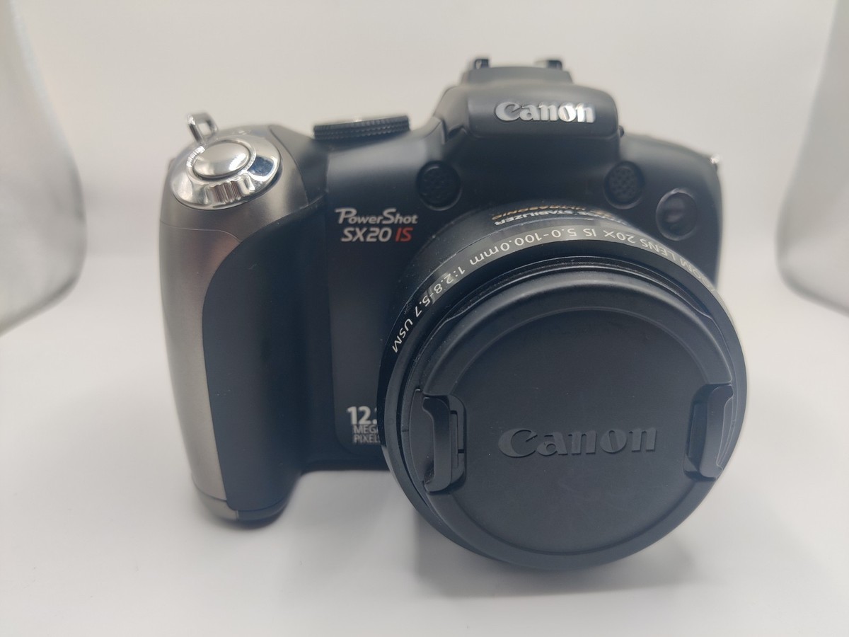 Canon PowerShot SX20 IS 12.1MP Digital Camera - Black for sale