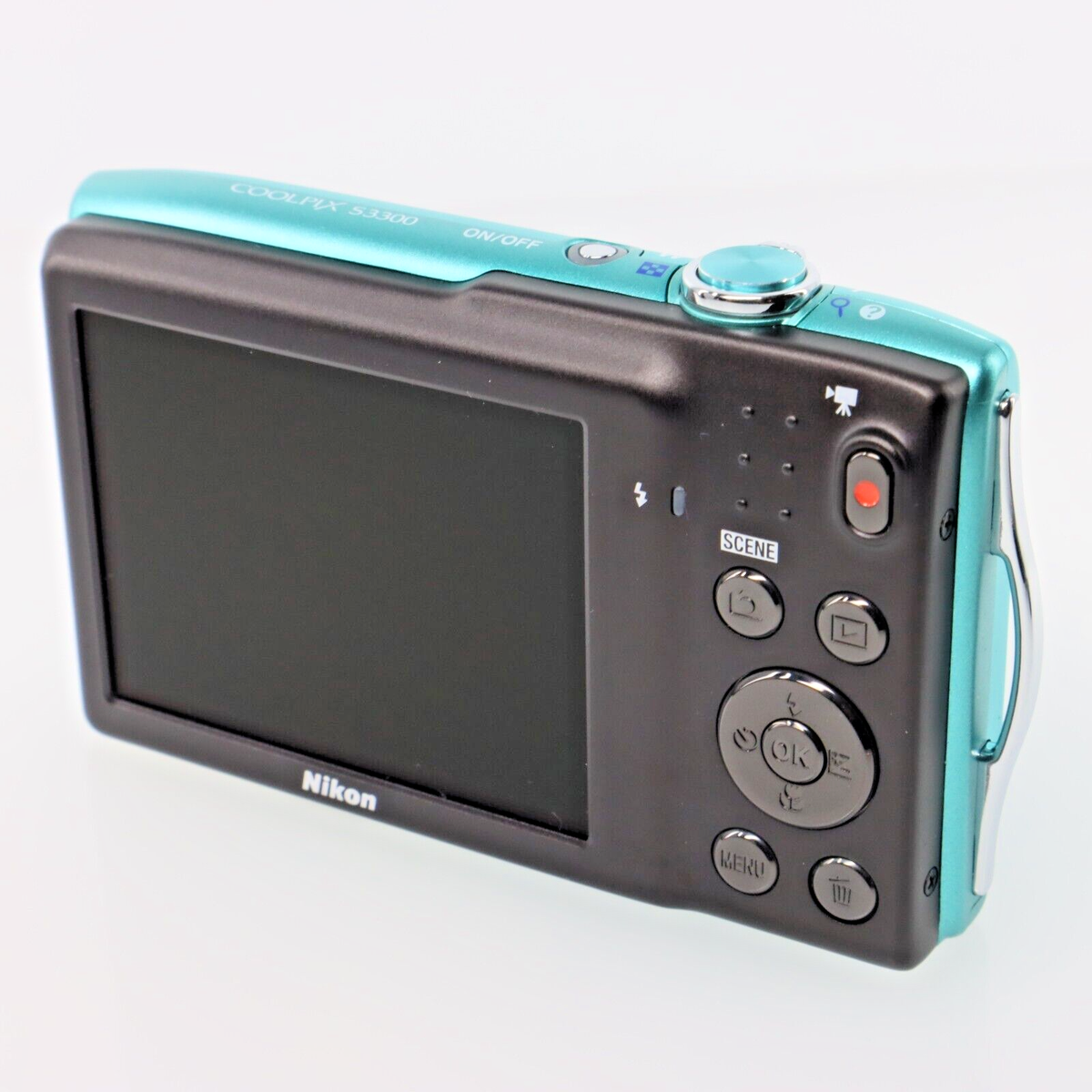 Nikon Coolpix S3300 Digital Camera Mint Green 6x zoom Lens Japan