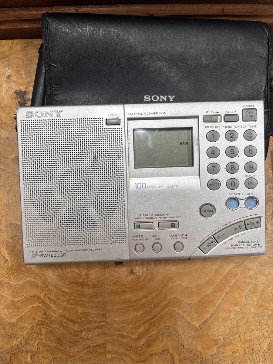 SONY ICF-SW7600GR PLL Synthesized Receiver FM-Stereo/SW/MW/LW