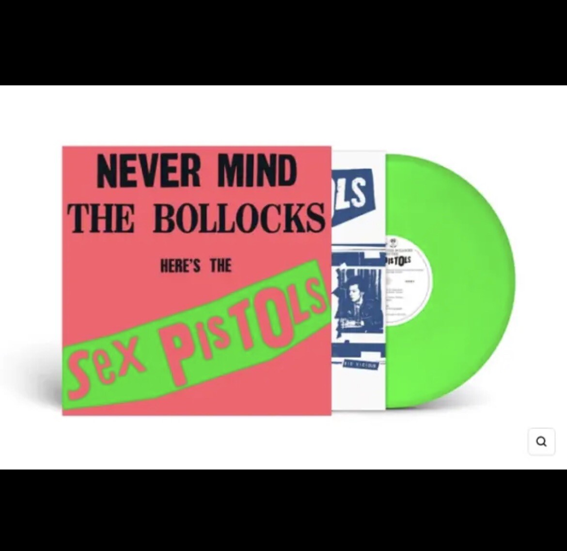 Sex Pistols Never Mind The Bollocks Neon Green Color Vinyl LP
