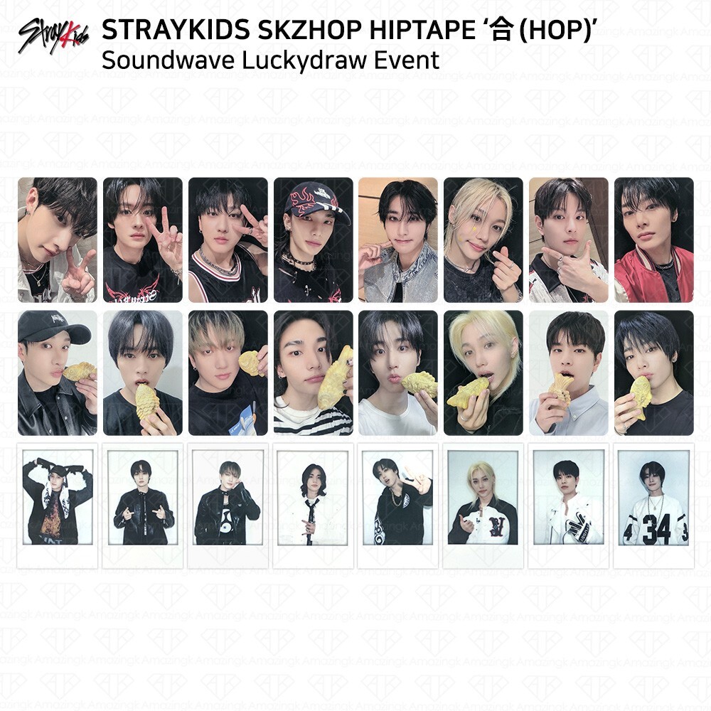 Stray Kids SKZHOP HIPTAPE 合 HOP Soundwave Lucky Draw Polaroid