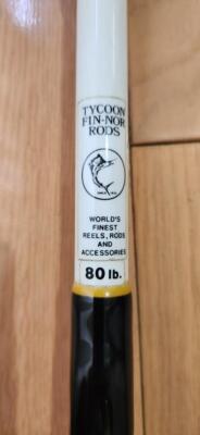 Vintage Fin-Nor Tycoon 80 Ib Trolling Rod 2.0～2.49m With Finnol