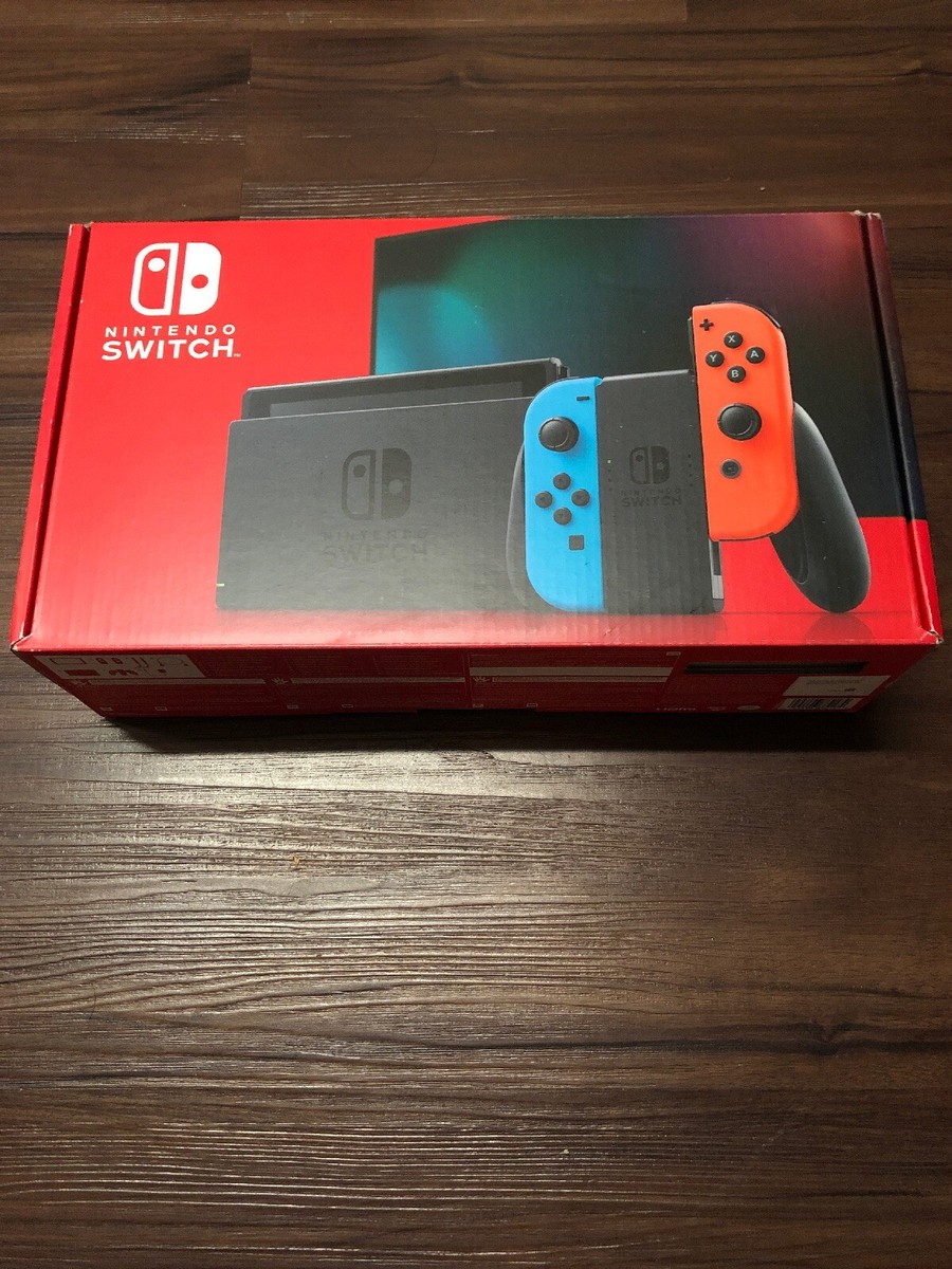 Nintendo Switch V2 Neon Blue And Red Box Only | eBay