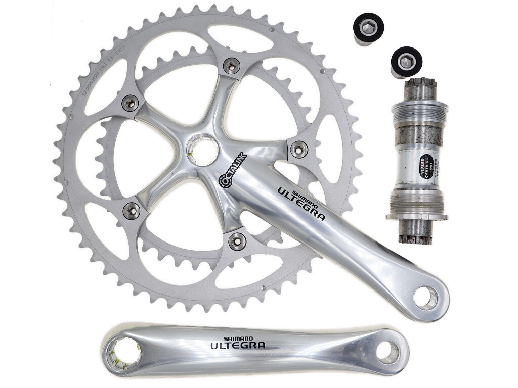 NOS! Shimano ULTEGRA FC-6500 Octalink Bike Crankset 9 Speed 53-39t
