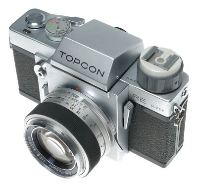 Topcon RE Super 35mm SLR Film Camera Auto-Topcor 1:1.8 f=58mm | eBay