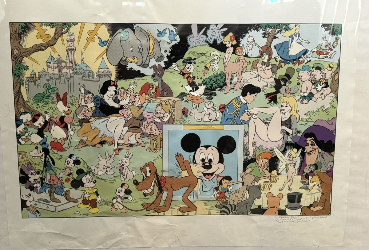 Disneyland Memorial Orgy Poster From The 1967 REALIST Magazine