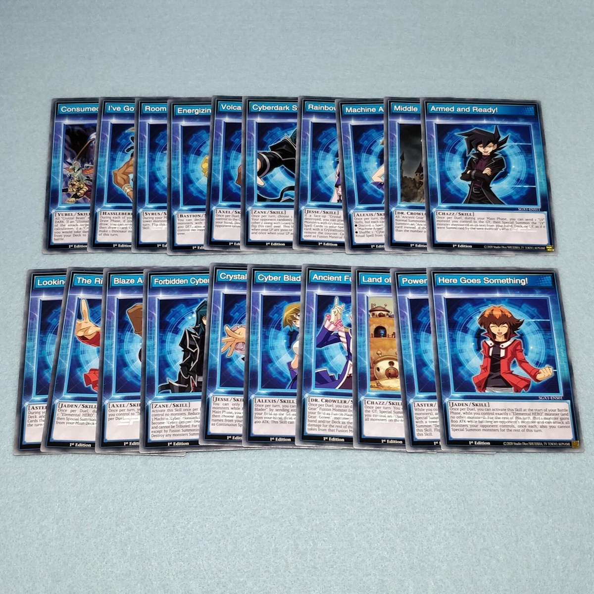 Yugioh Speed Duel GX Duel Academy Box 20 Card 1st Edition Skill