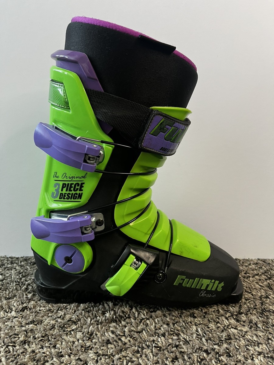 Full Tilt Classic Original Ski Boots, Size 25-25.5 - Purple Green