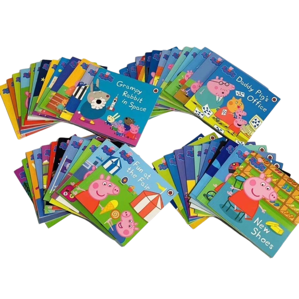The Peppa Pig Collection 50 Books Box Set By Ladybird-Ages 4+ NEW