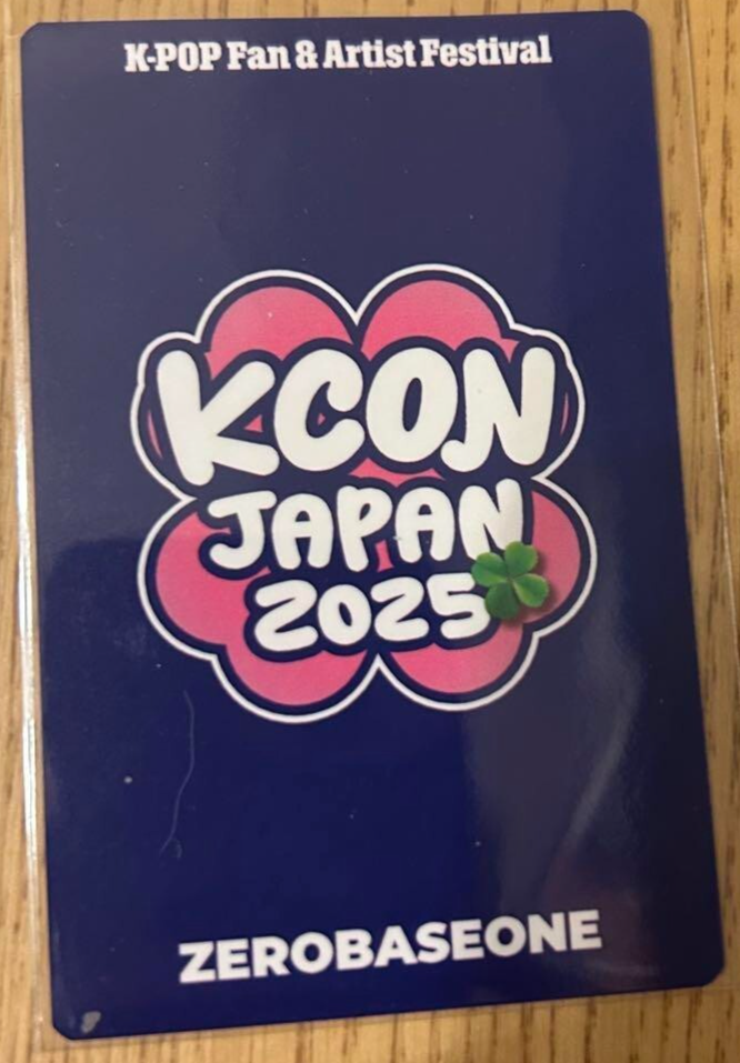 zb1 ジャンハオ kcon 2025 mdオンライン特典トレカ ZEROBASEONE ZB1