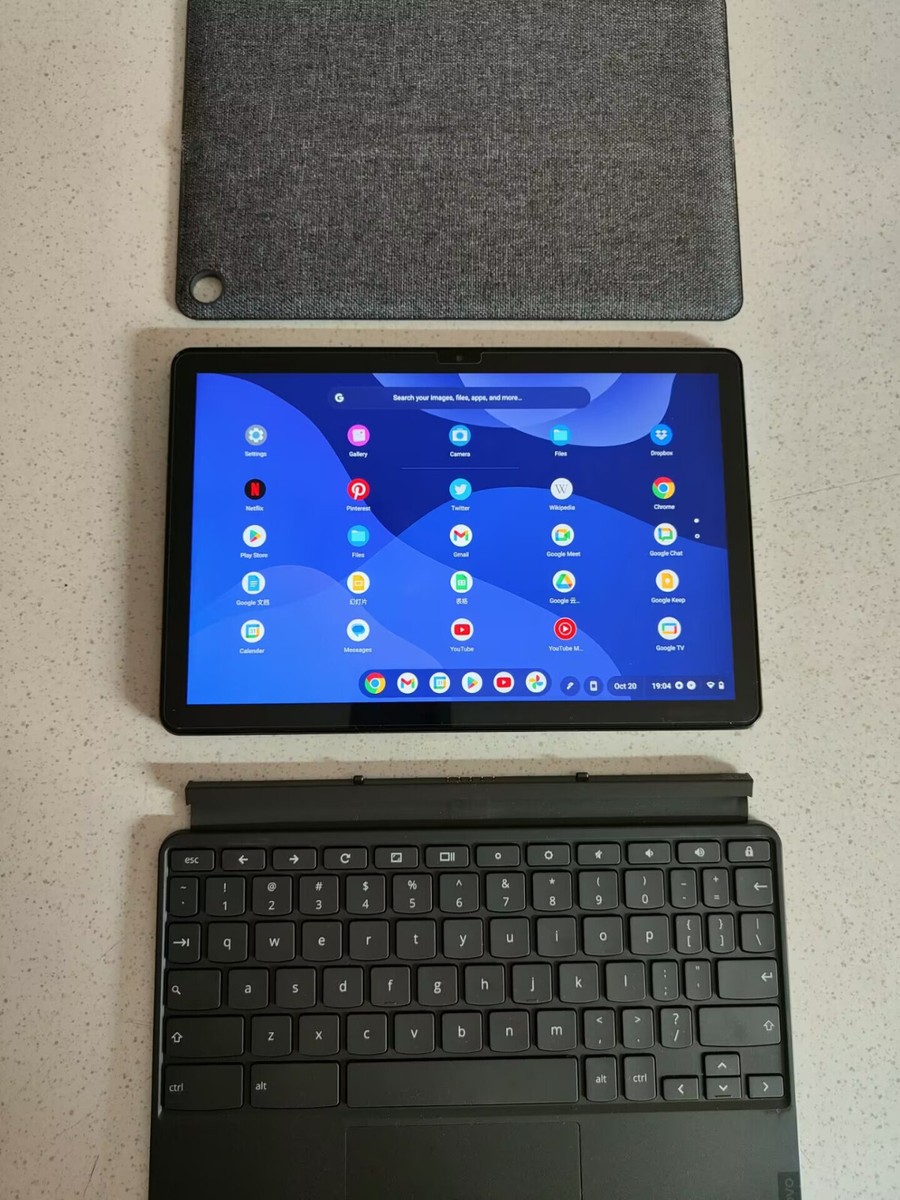 Lenovo IdeaPad Duet 10.1 Chromebook, MediaTek Helio P60T, 4GB RAM