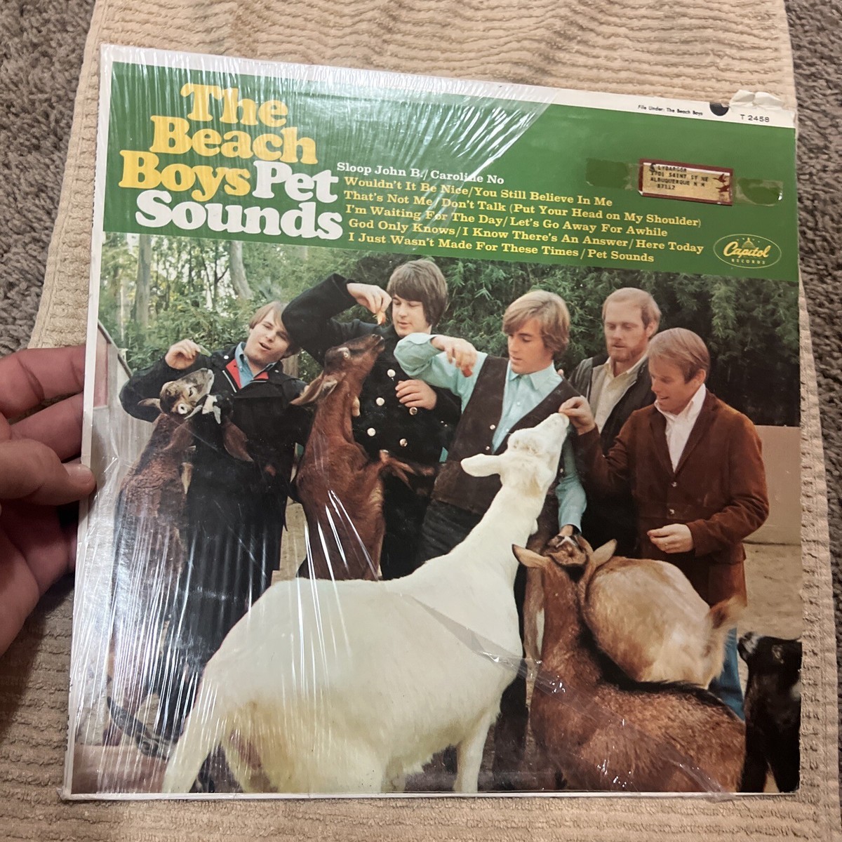 Beach Boys Pet Sounds Vinyl Lp t2458 (1966) Mono Brian Wilson