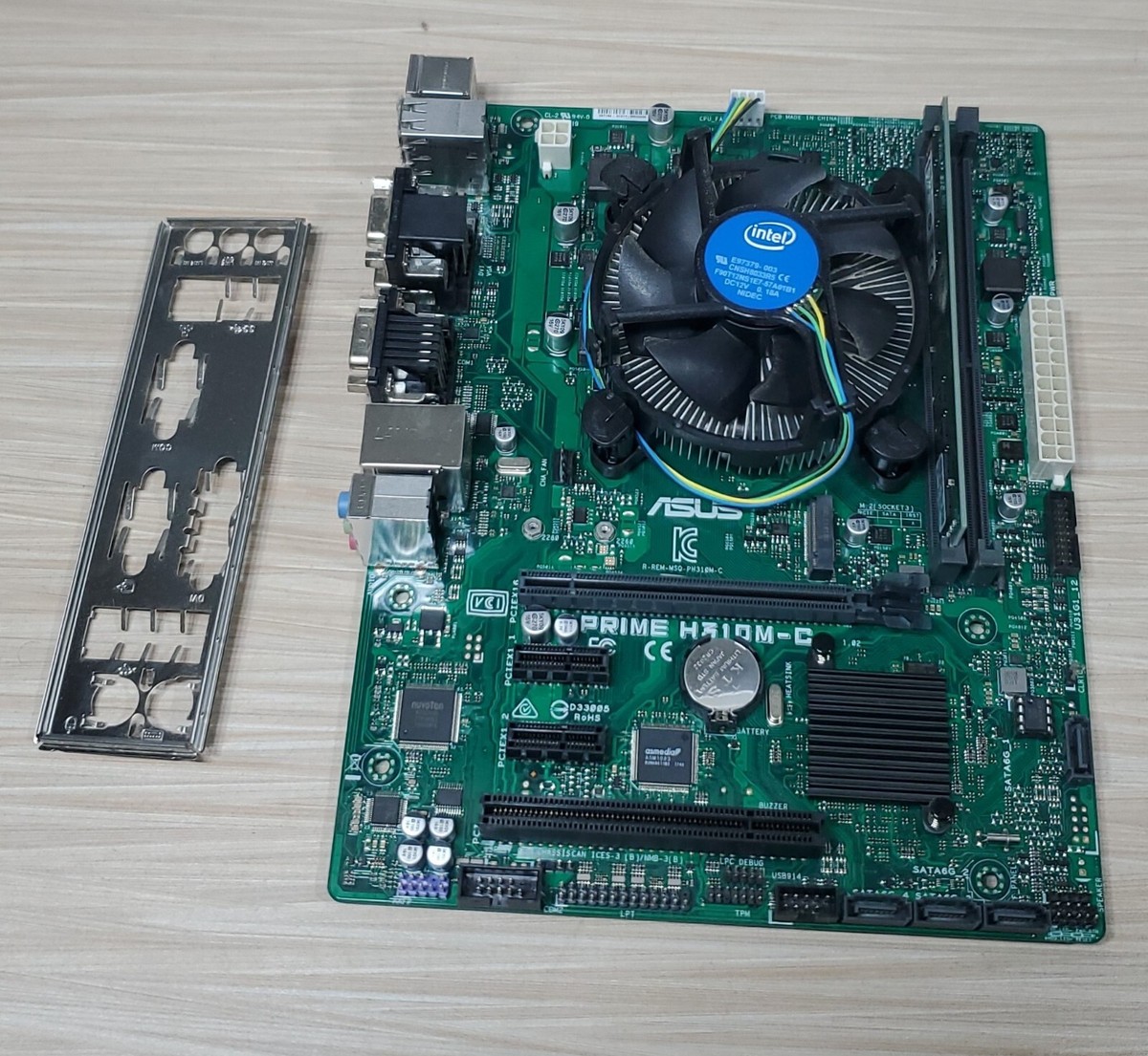 Asus Prime H310M-C MicroATX Motherboard Intel I/O Shield i5-8400